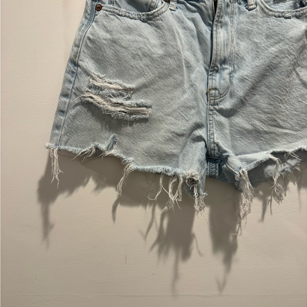 American Eagle High Rise Boyfriend Distressed Shorts - Picture 3 of 7